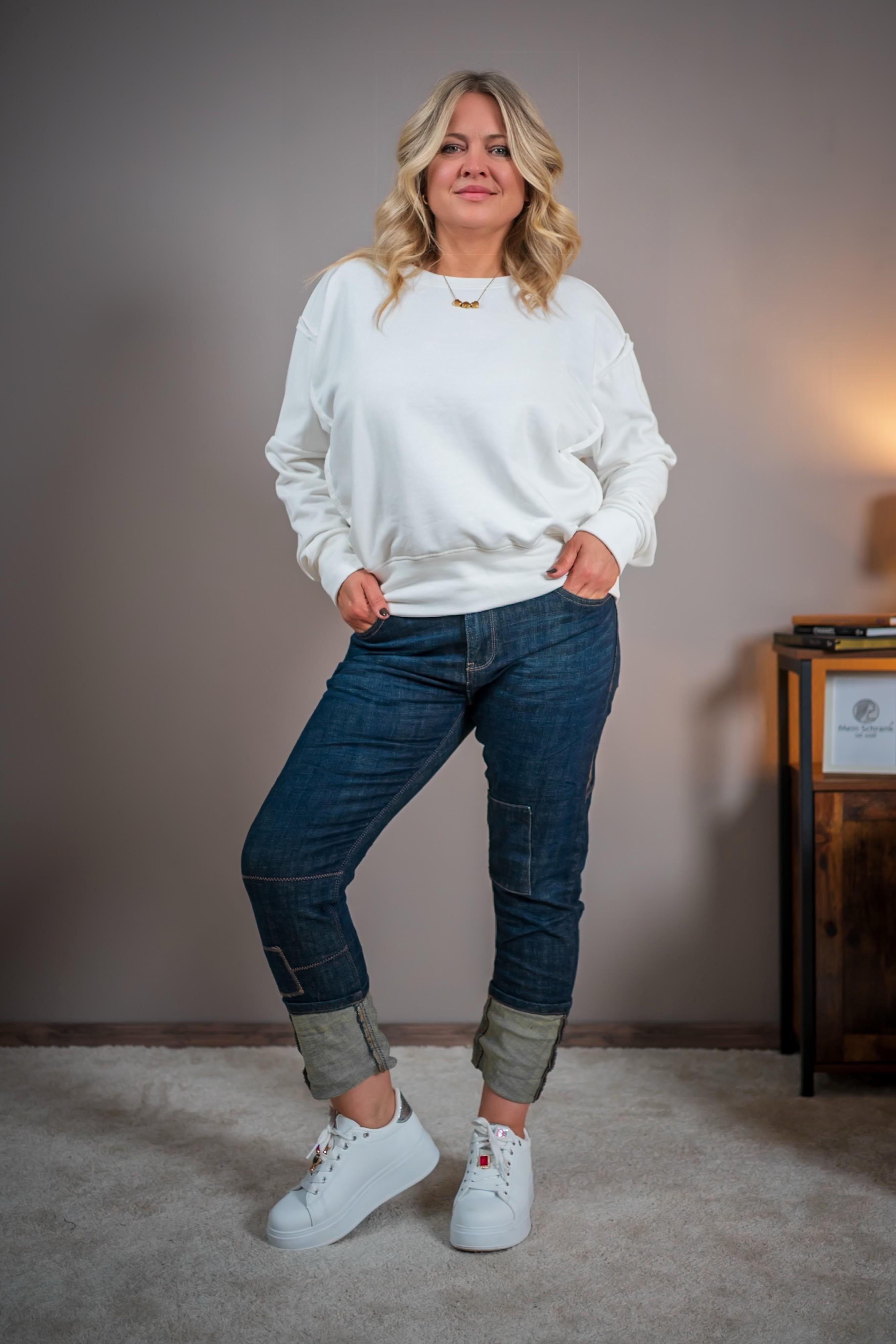 Sweatshirt, wollweiß
