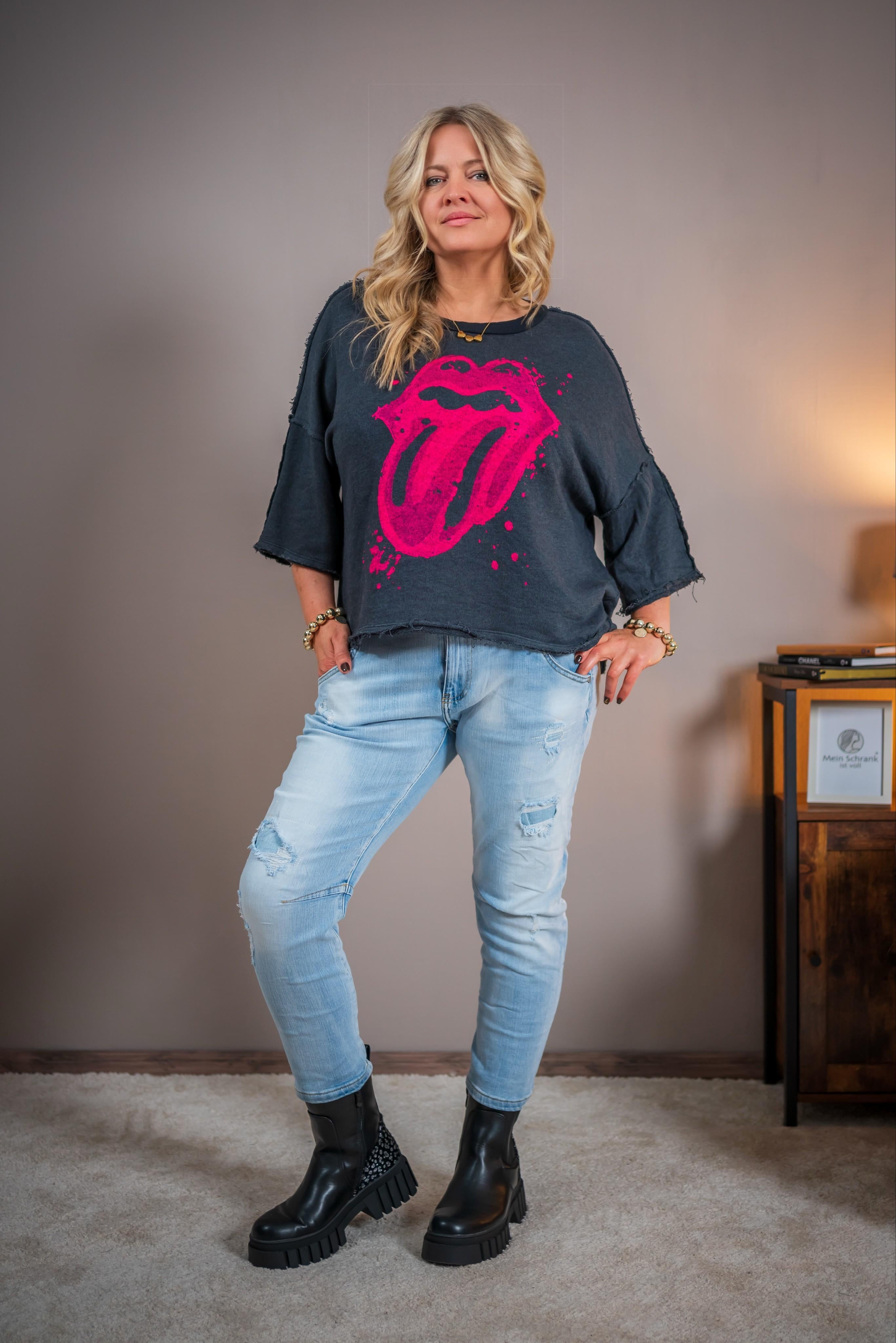 Sweatshirt, halbarm