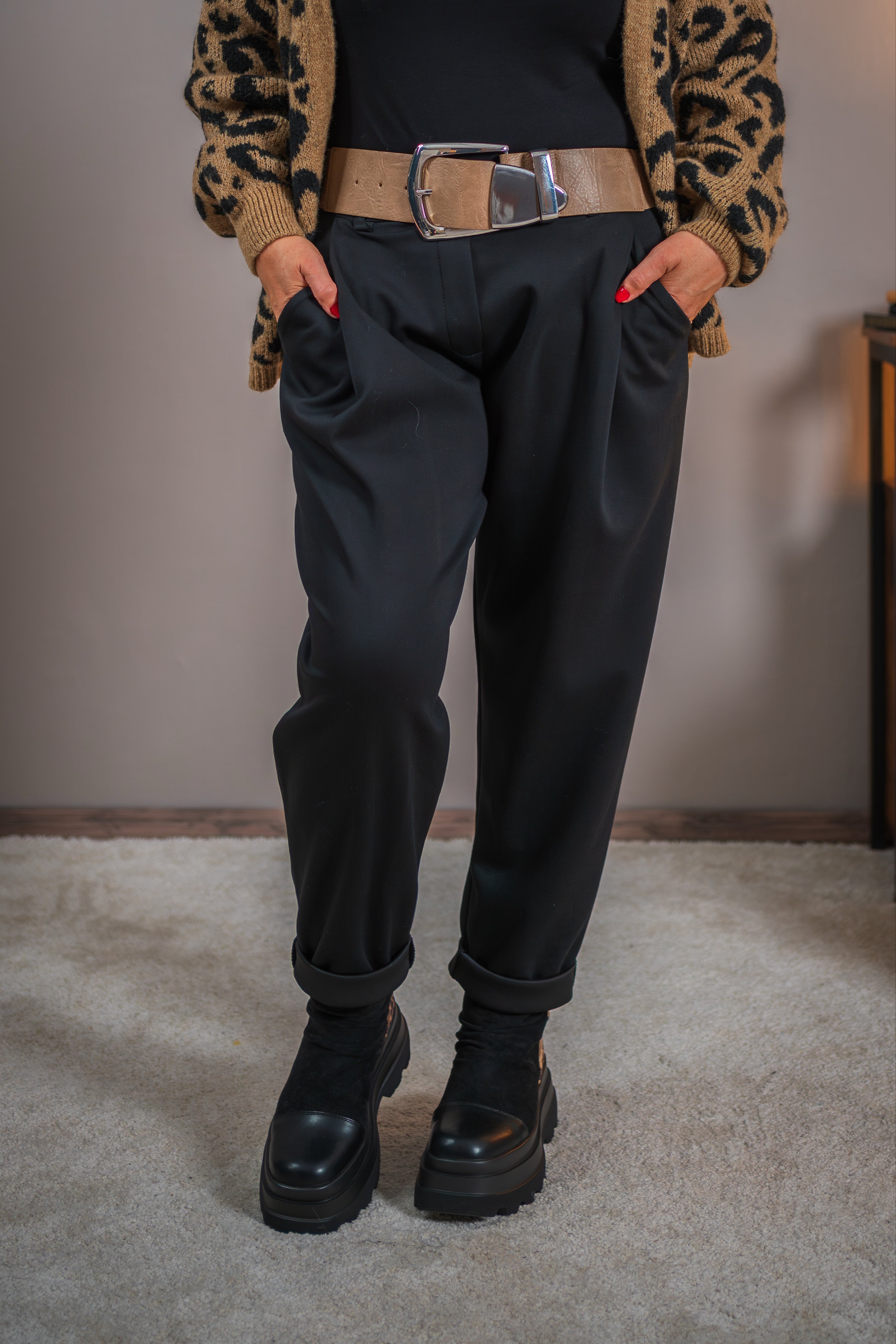 Jerseyhose, schwarz
