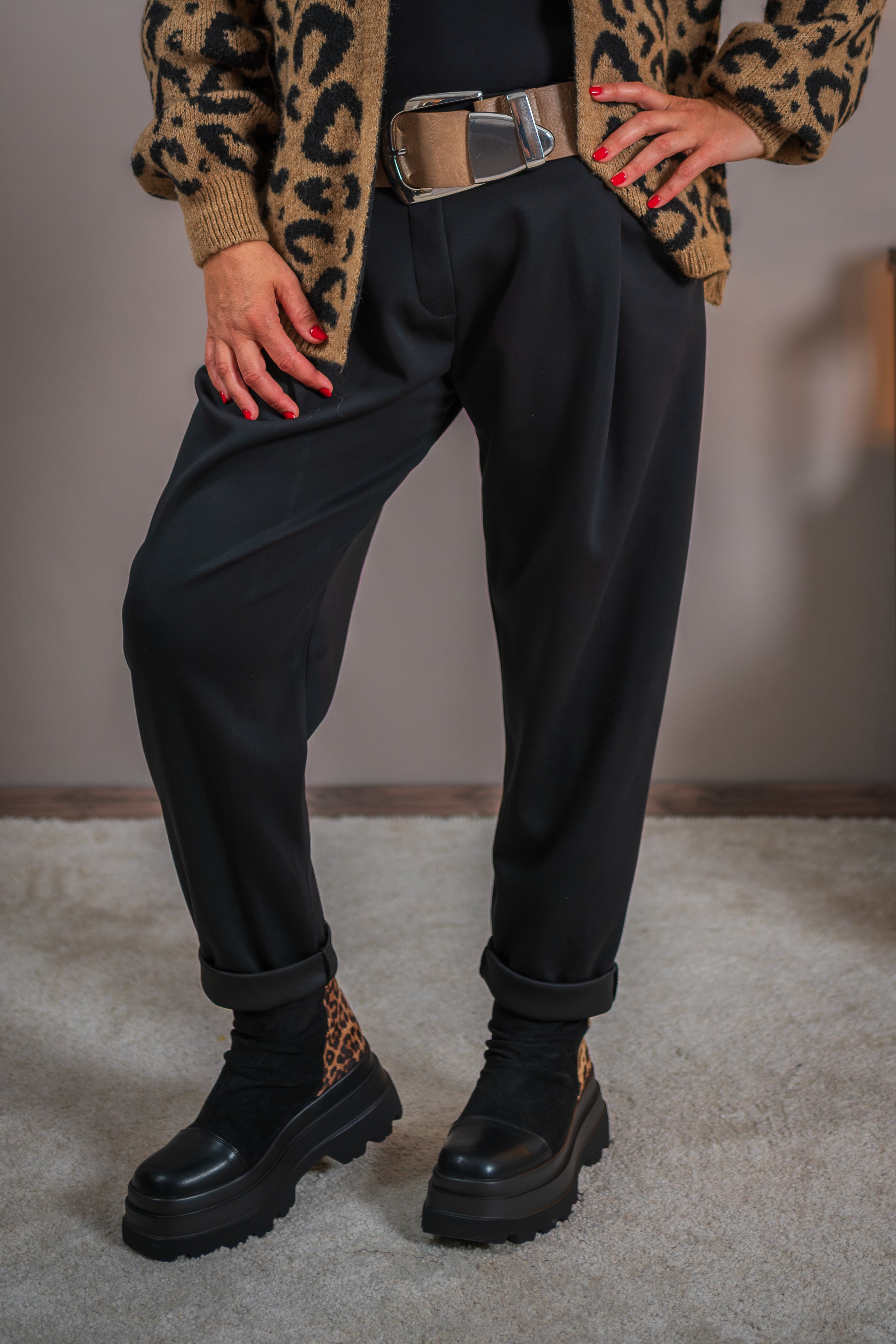 Jerseyhose, schwarz