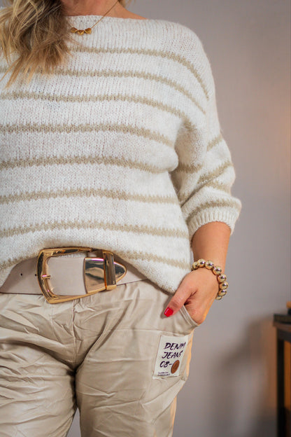 Strickpullover, creme