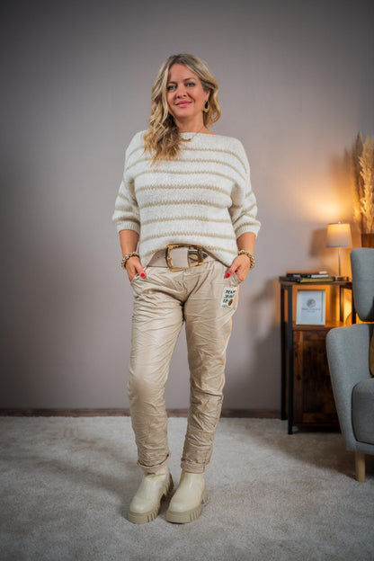 Strickpullover, creme