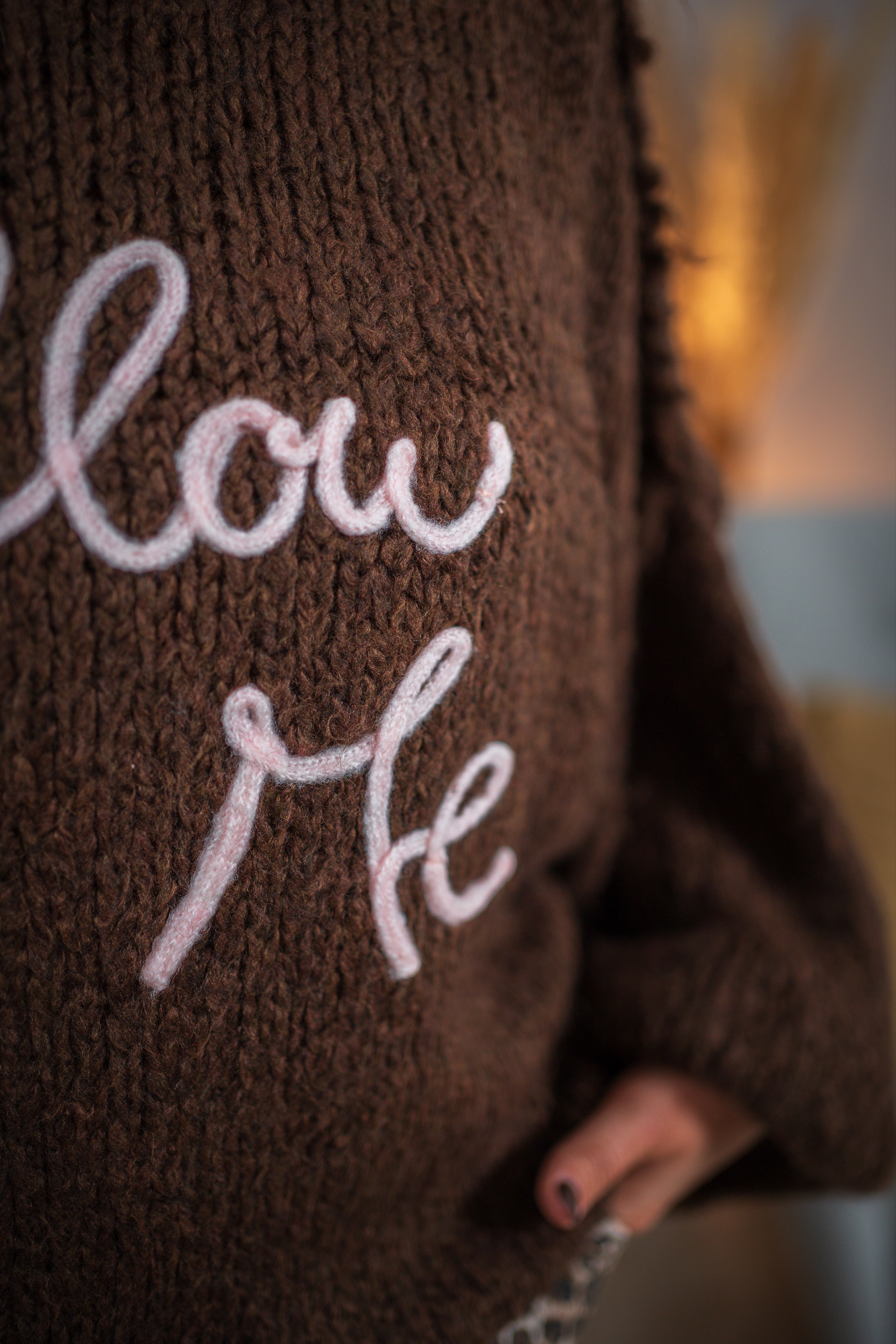 Strickpullover, schokobraun