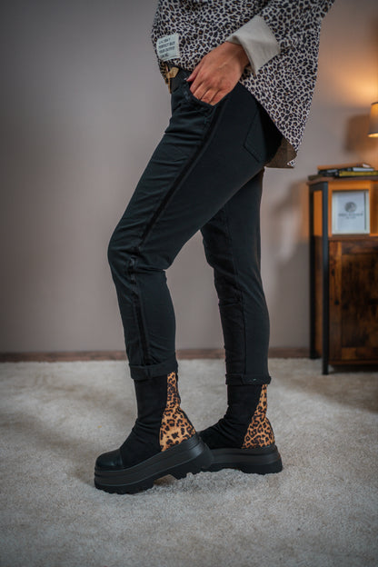 Stretchhose Casual Comfort in Schwarz