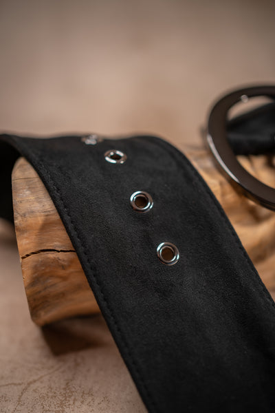 Gürtel im Waschleder-Look, schwarz