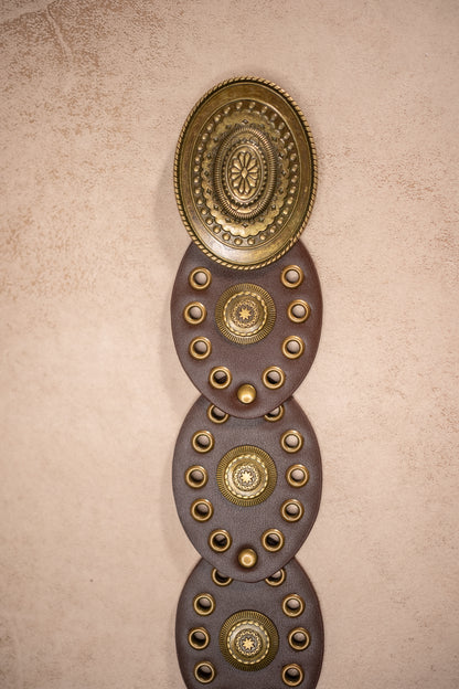 Boho-Ornamentengürtel, dunkelbraun