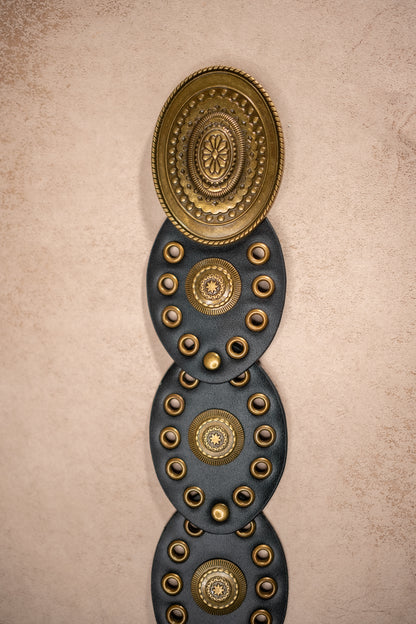 Boho-Ornamentengürtel, schwarz