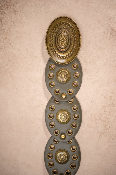 Boho-Ornamentengürtel, olivgrau