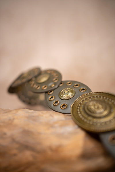 Boho-Ornamentengürtel, olivgrau