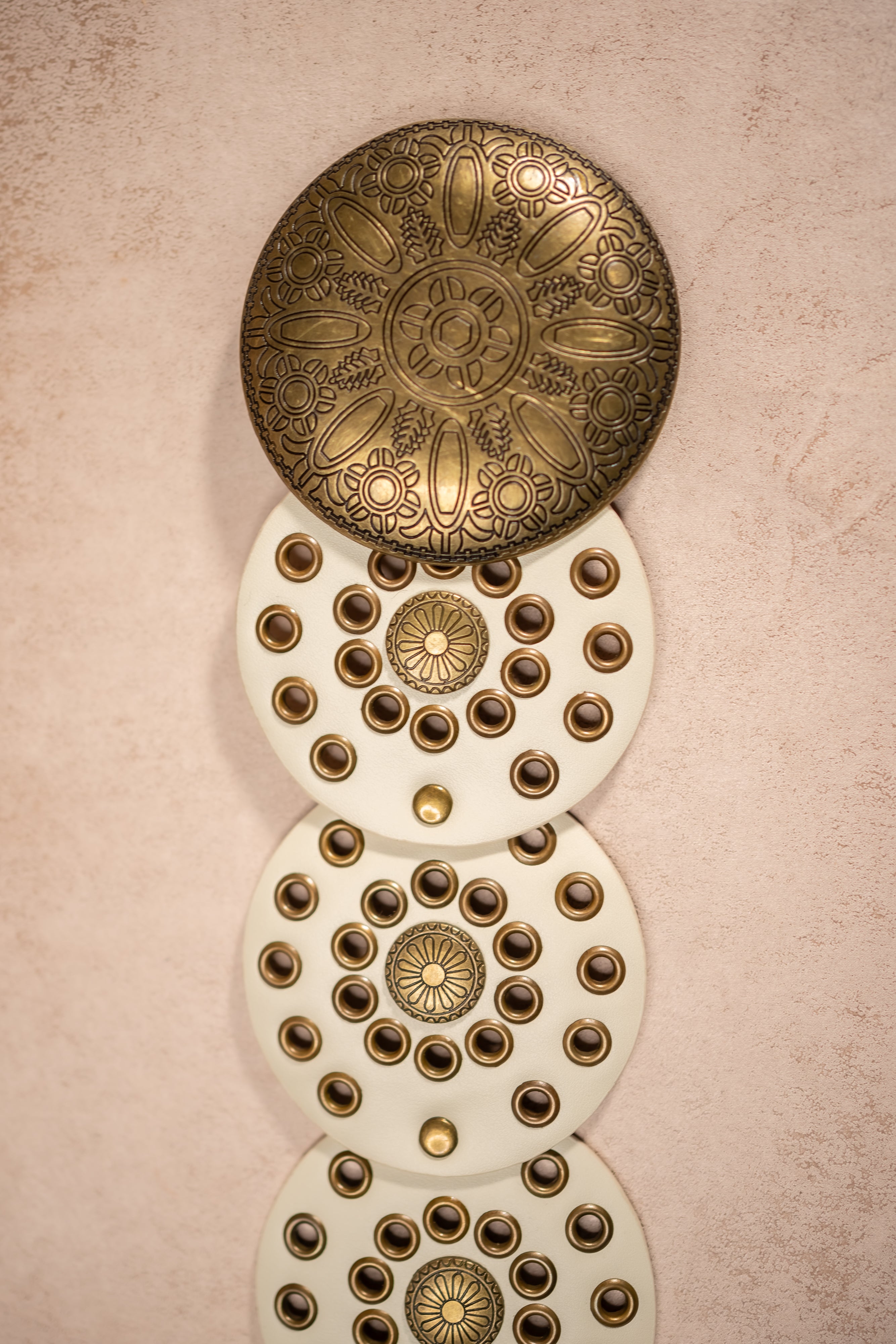 Boho-Ornamentengürtel, cremeweiß