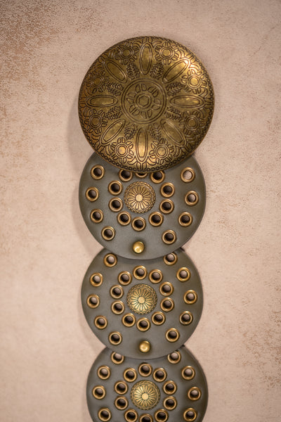 Boho-Ornamentengürtel, olivgrau