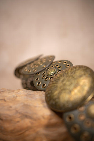 Boho-Ornamentengürtel, olivgrau