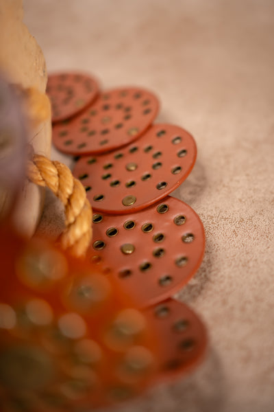 Boho-Ornamentengürtel, cognac