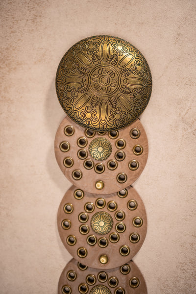 Boho-Ornamentengürtel, taupe