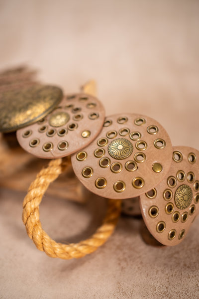 Boho-Ornamentengürtel, taupe