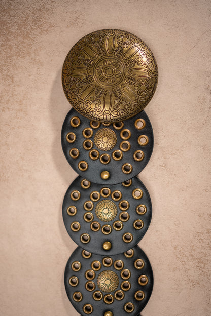 Boho-Ornamentengürtel, schwarz