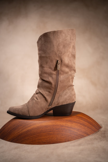 Stiefel im Westernstyle, taupe
