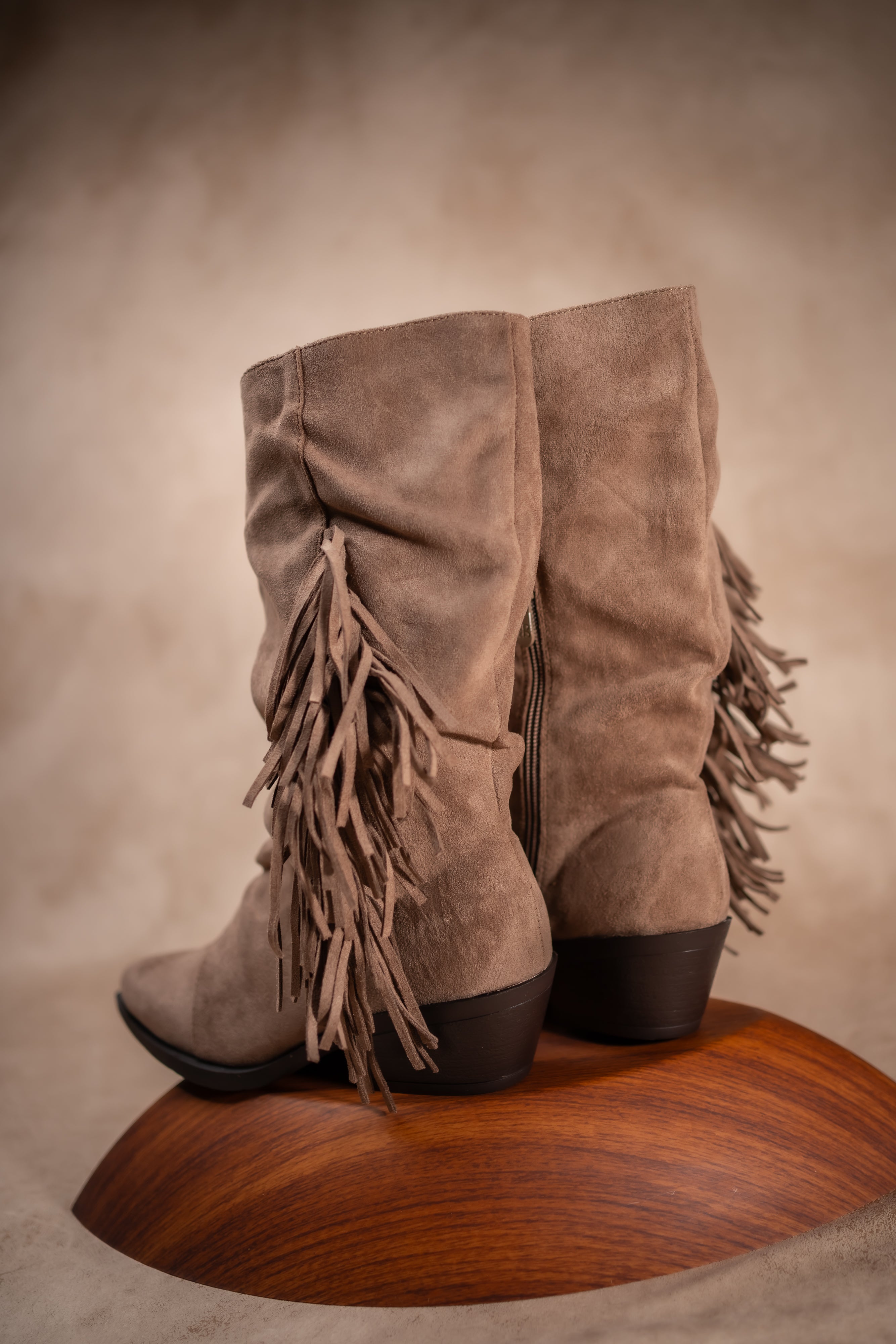 Stiefel im Westernstyle, taupe