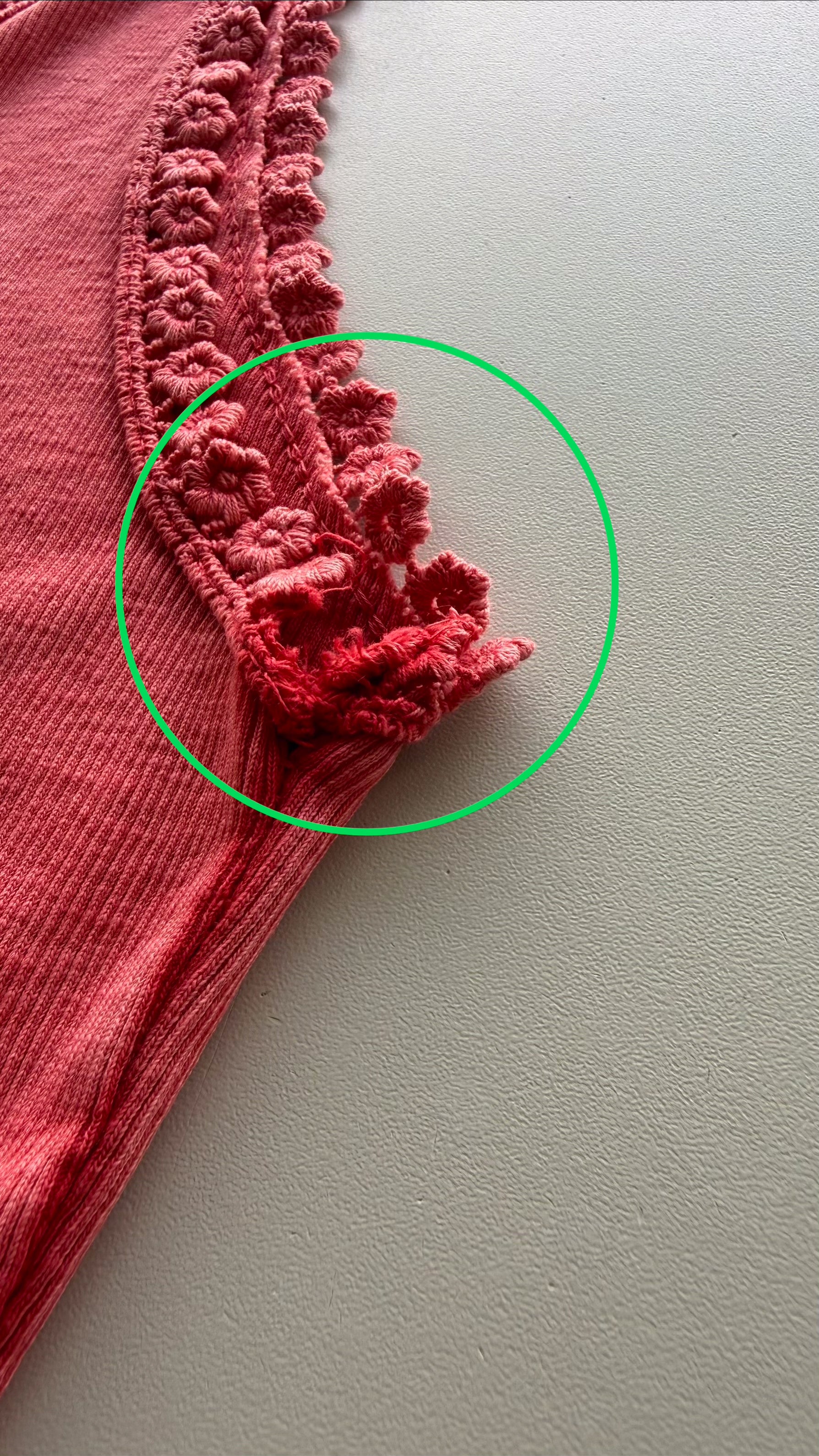 Top in Korallrot 2.Wahl
