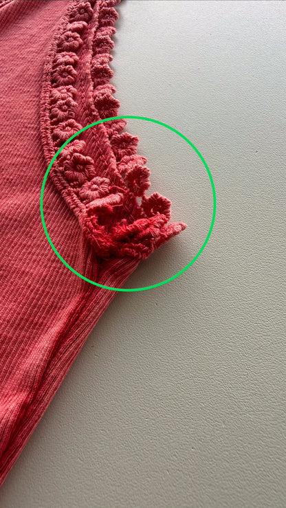 Top in Korallrot 2.Wahl