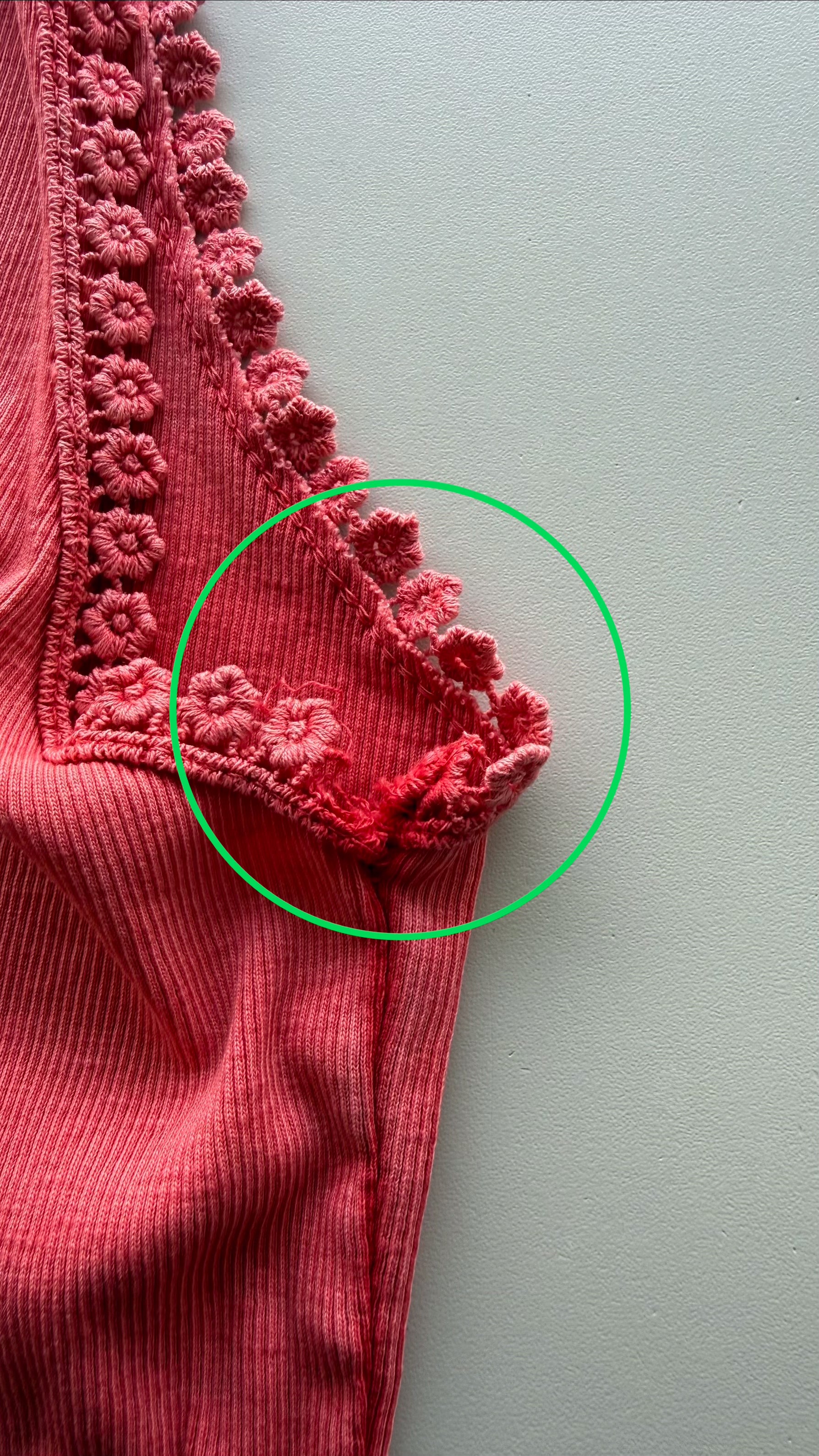 Top in Korallrot 2.Wahl