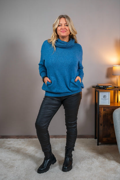 Strickpullover Tabarca, rauchblau
