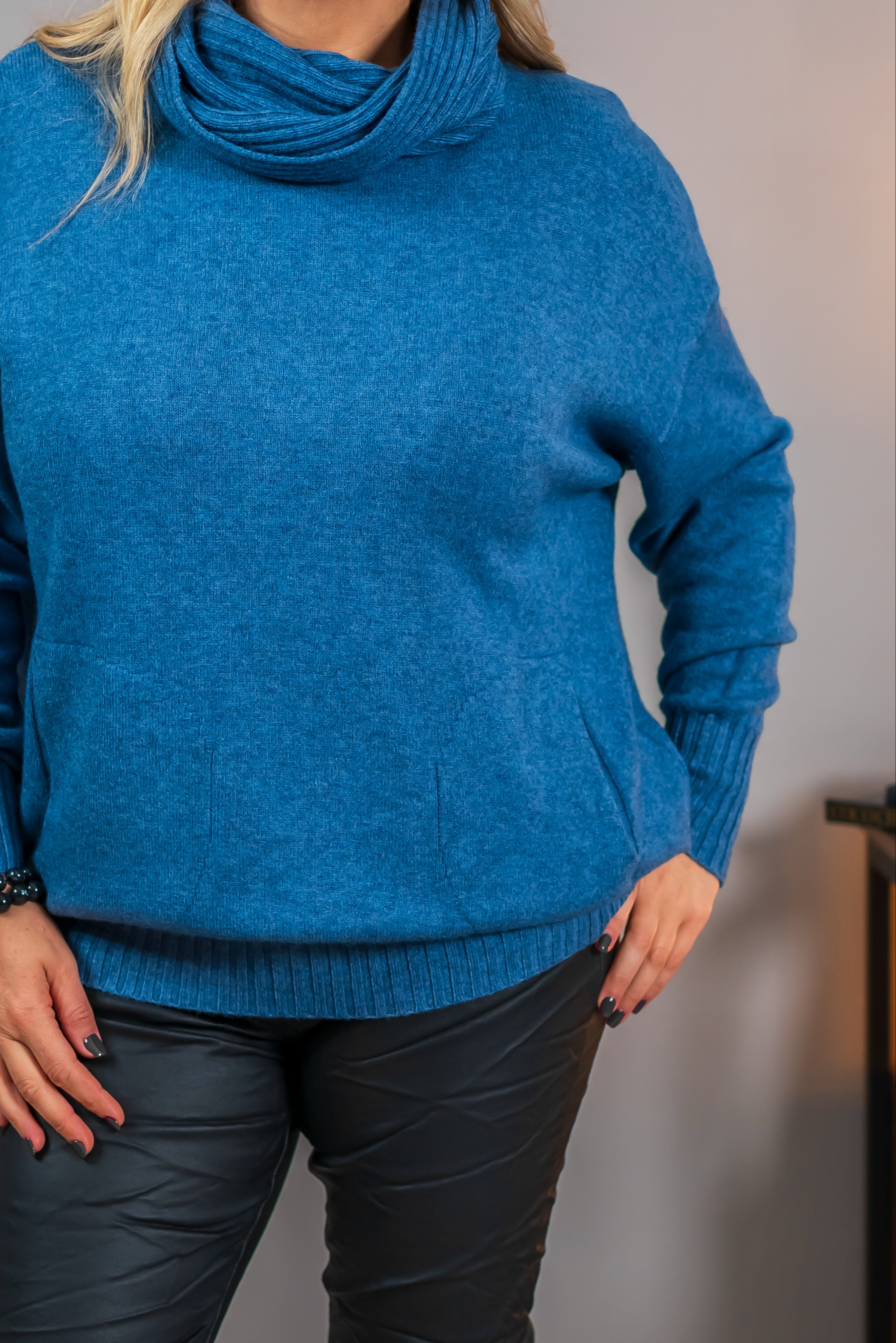 Strickpullover Tabarca, rauchblau