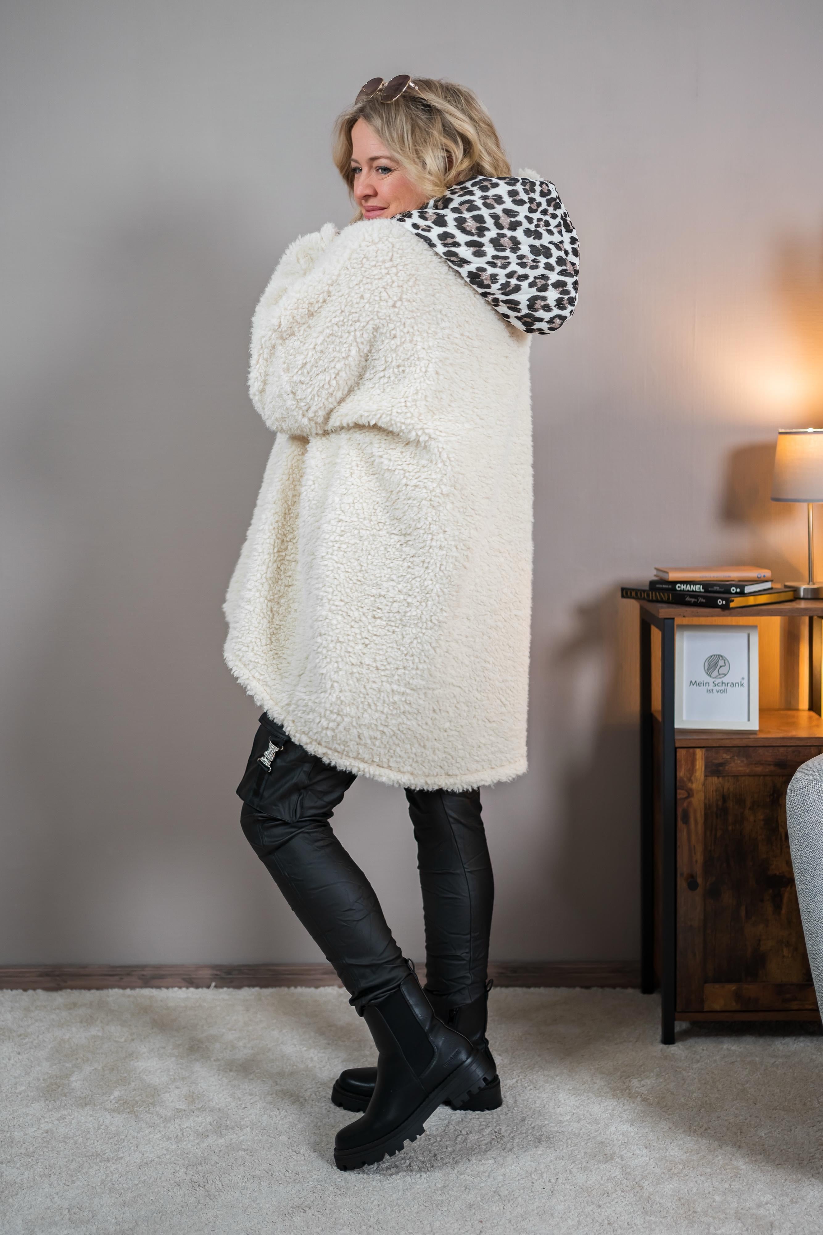 Oversize-Hoodie, ecru