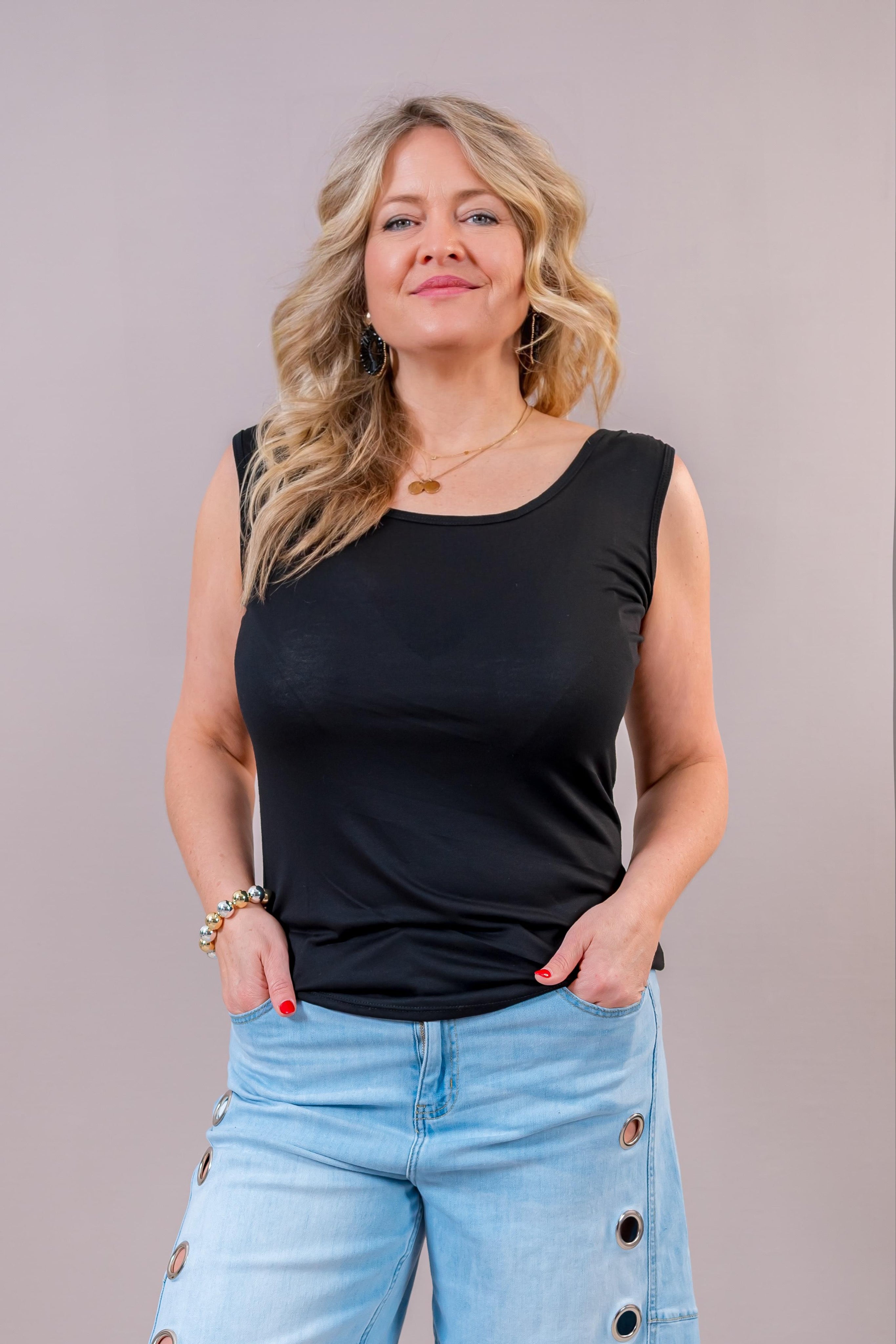 Basic-Top, schwarz