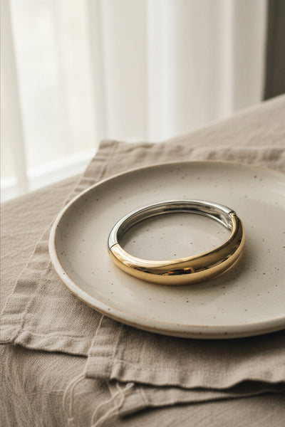 Armreif, gold und silber