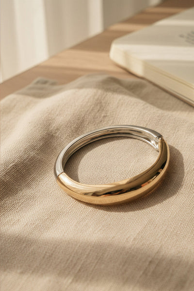 Armreif, gold und silber