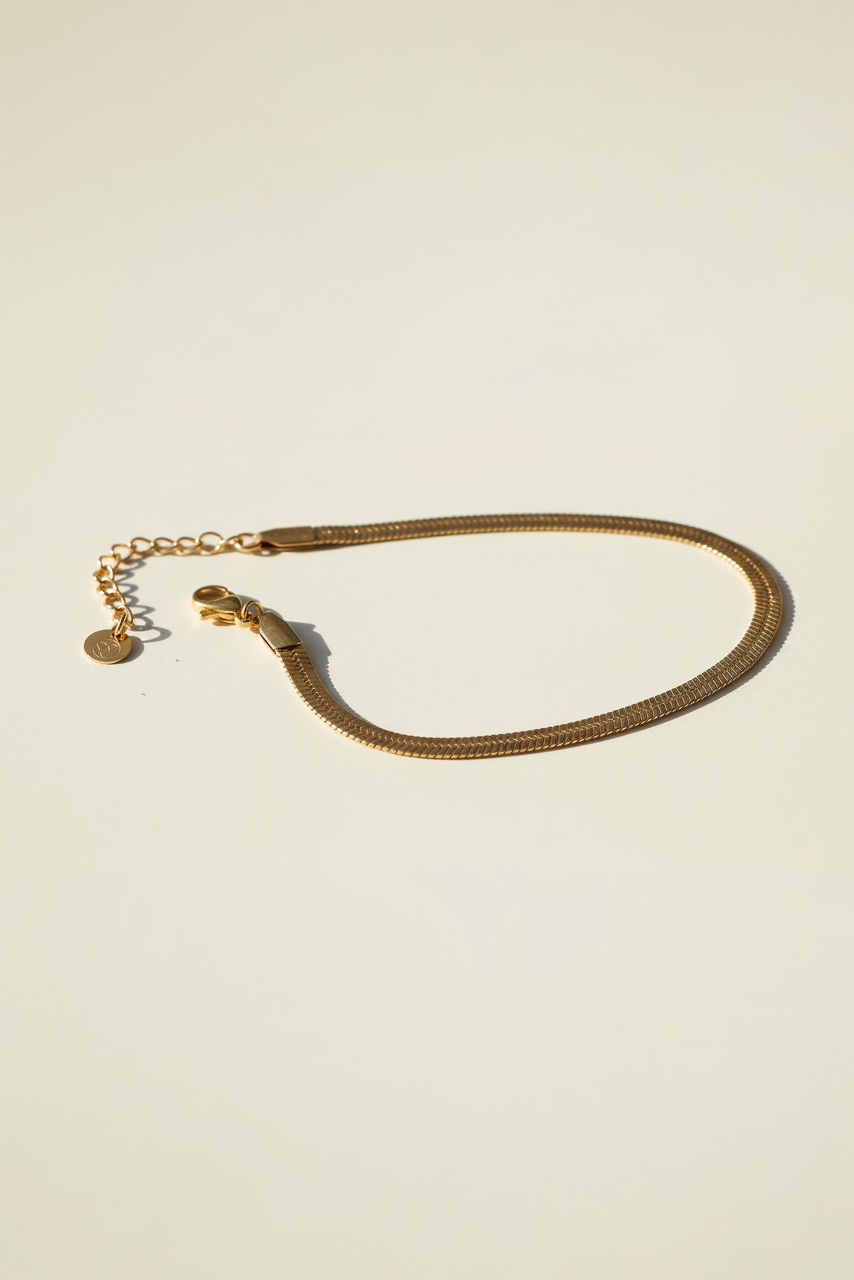 Schlangenketten-Armband aus Edelstahl in Gold