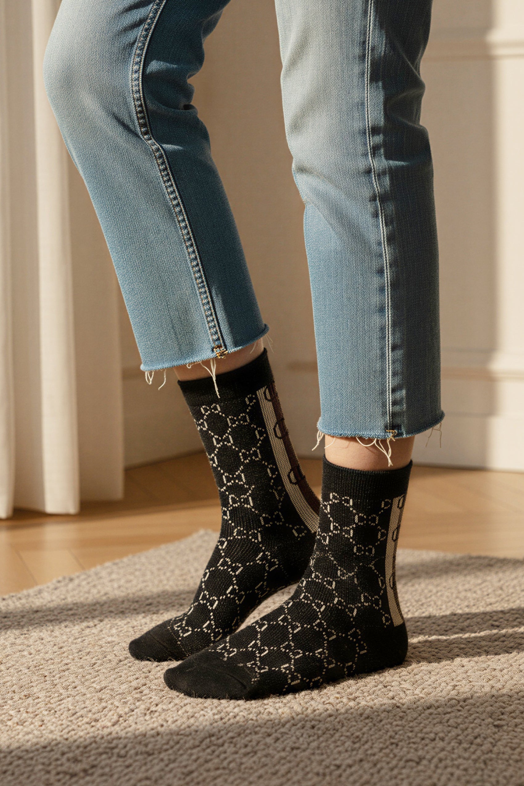 Socken mit Grafikmuster