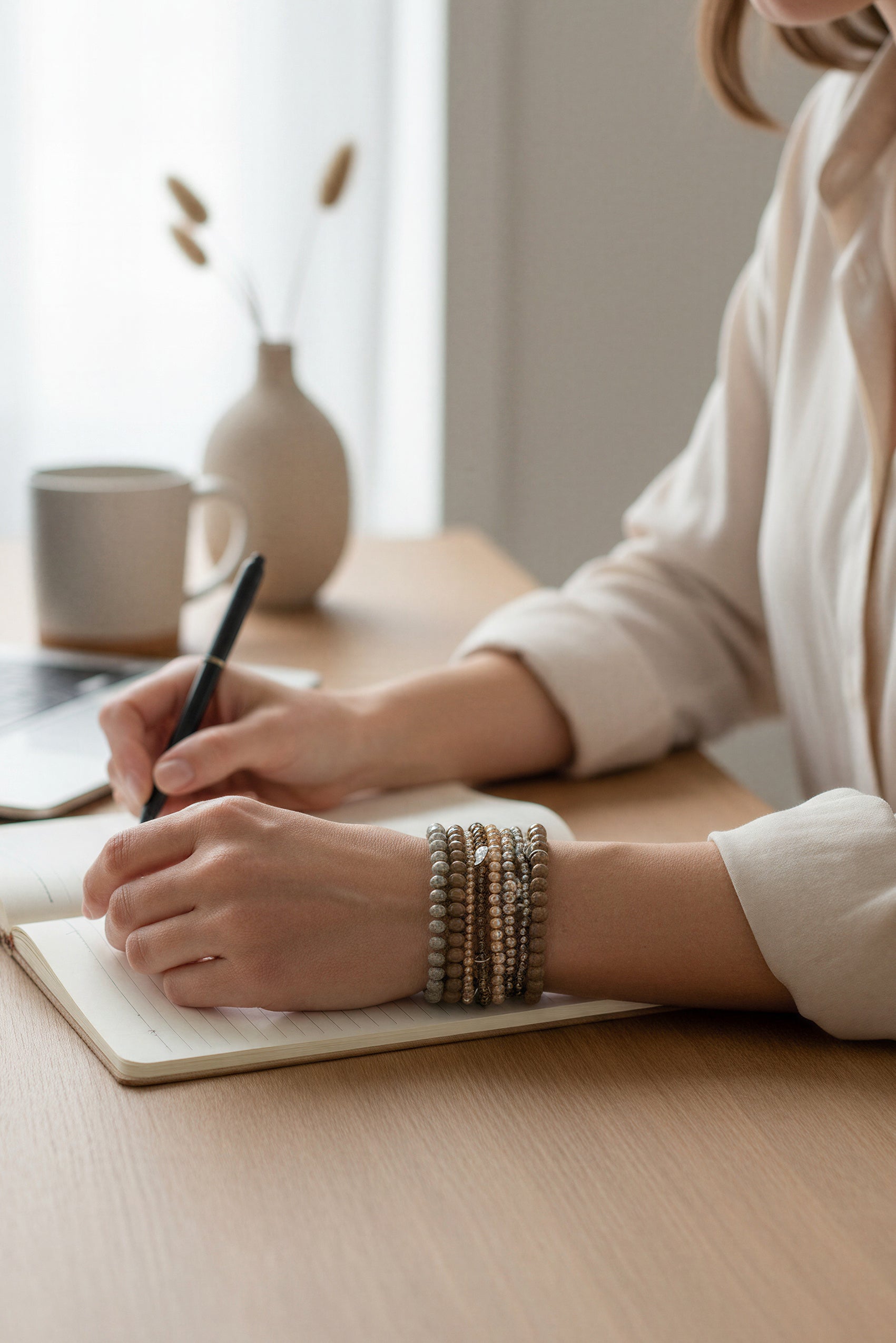 Armband-Set, warme Brauntöne aus 9 Teilen