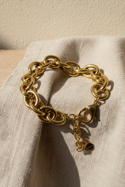 Gliederarmband aus robustem Edelstahl