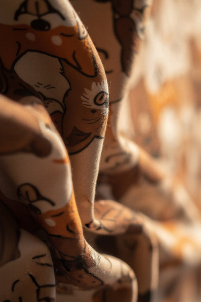 Schal mit Animal-Print aus Viskose-Wollmix