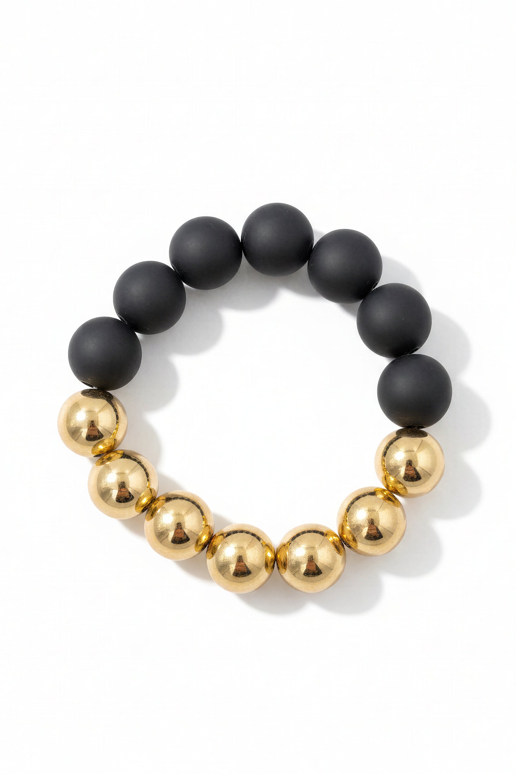 Perlenarmband, zweifarbig