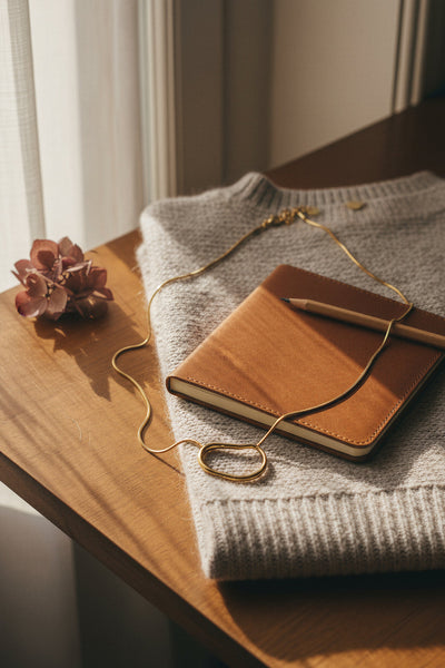 Goldkette mit modernem Anhänger