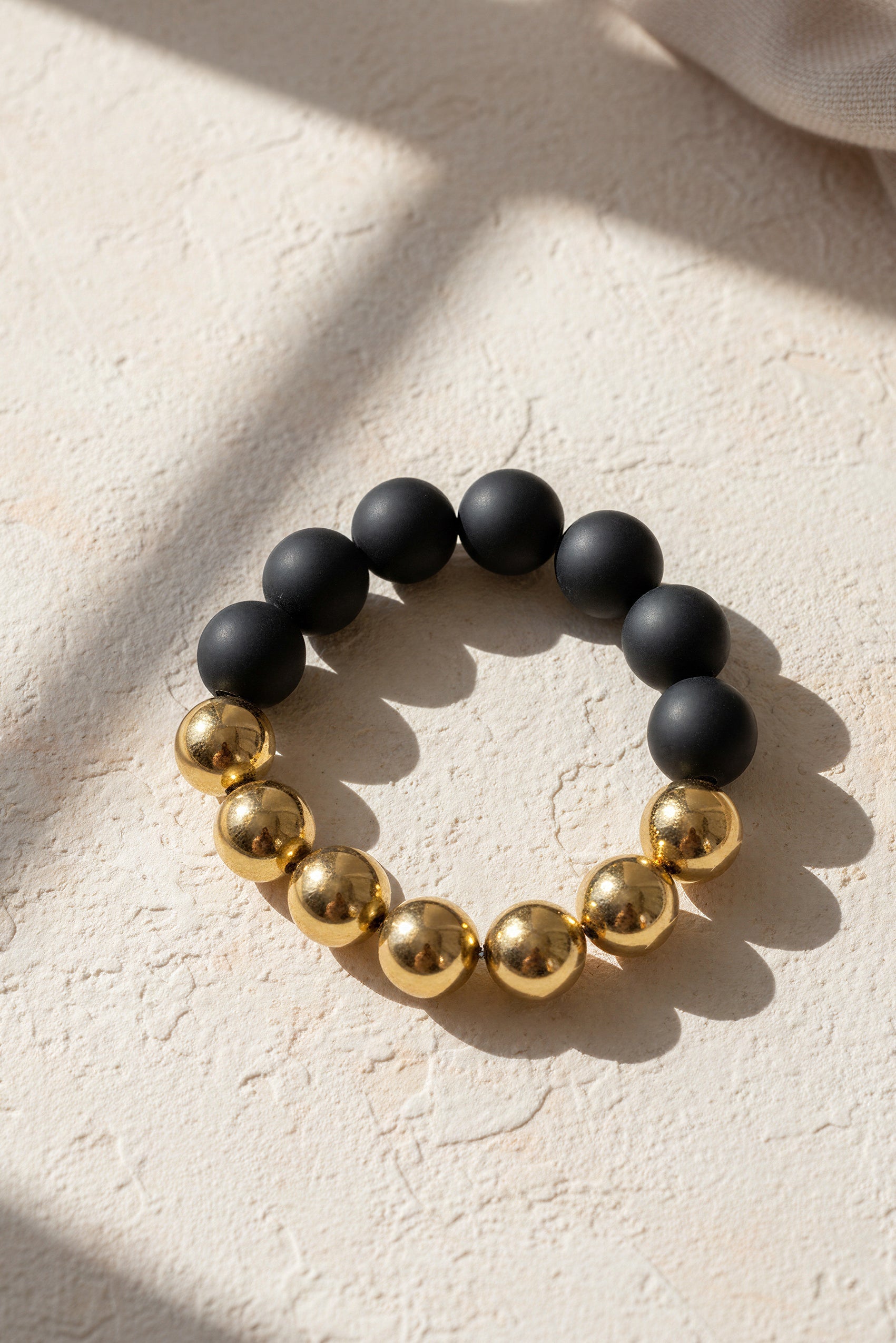 Perlenarmband, zweifarbig