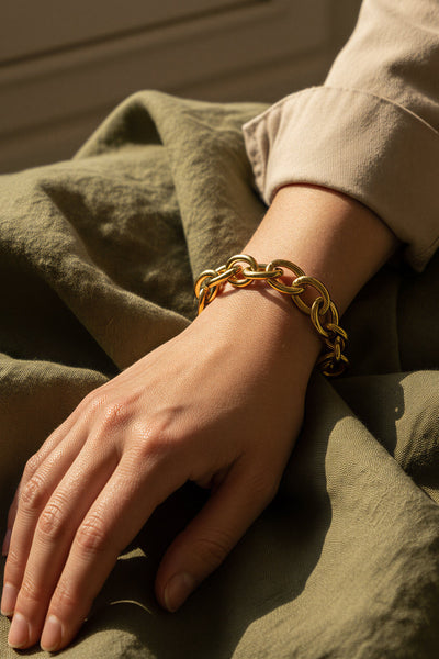 Gliederarmband aus robustem Edelstahl