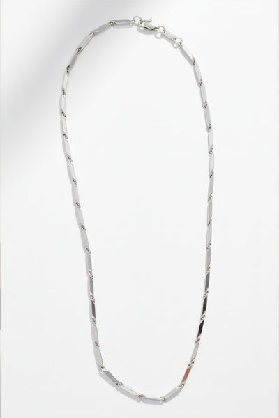 Edelstahlkette in eckiger Gliederform