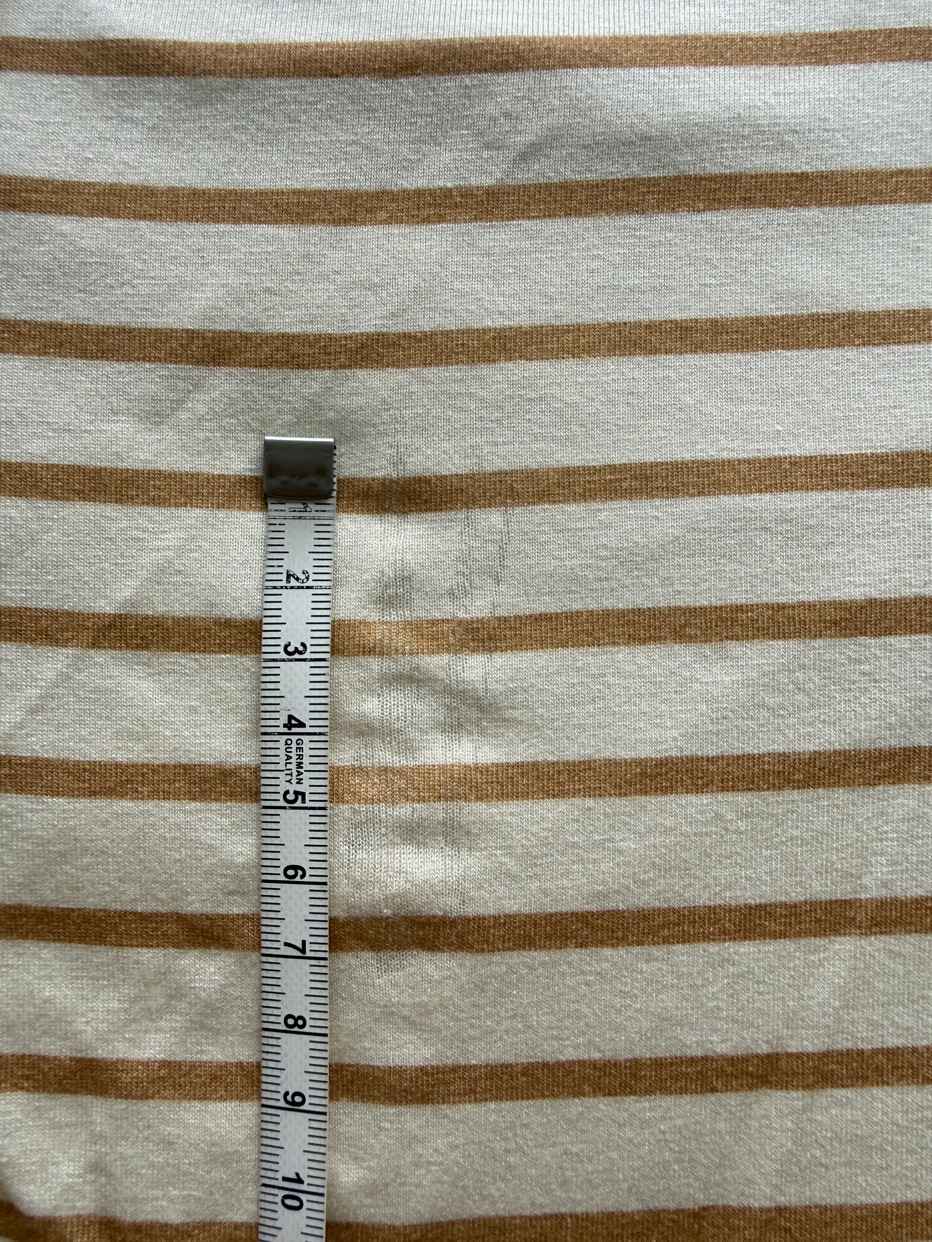Fließendes Oversize Shirt mit Streifen, beige/creme 2.Wahl