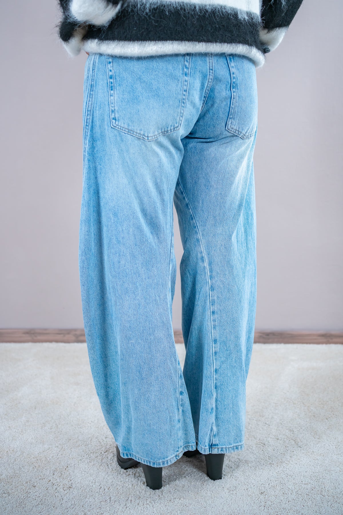 Barrel-Fit Jeans "Urban Curve", light blue