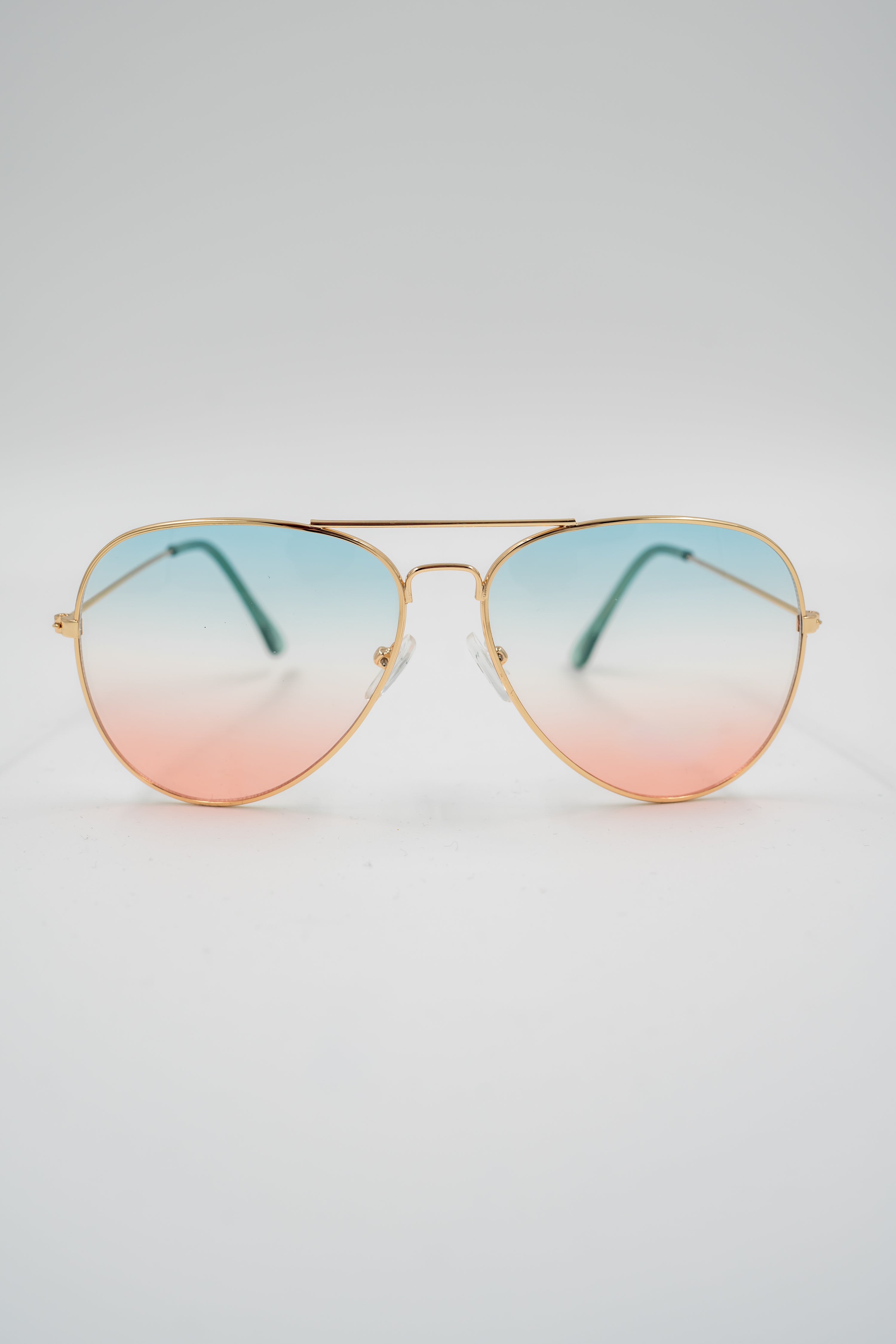 Pilotenbrille Goldie, gold-grün-apricot