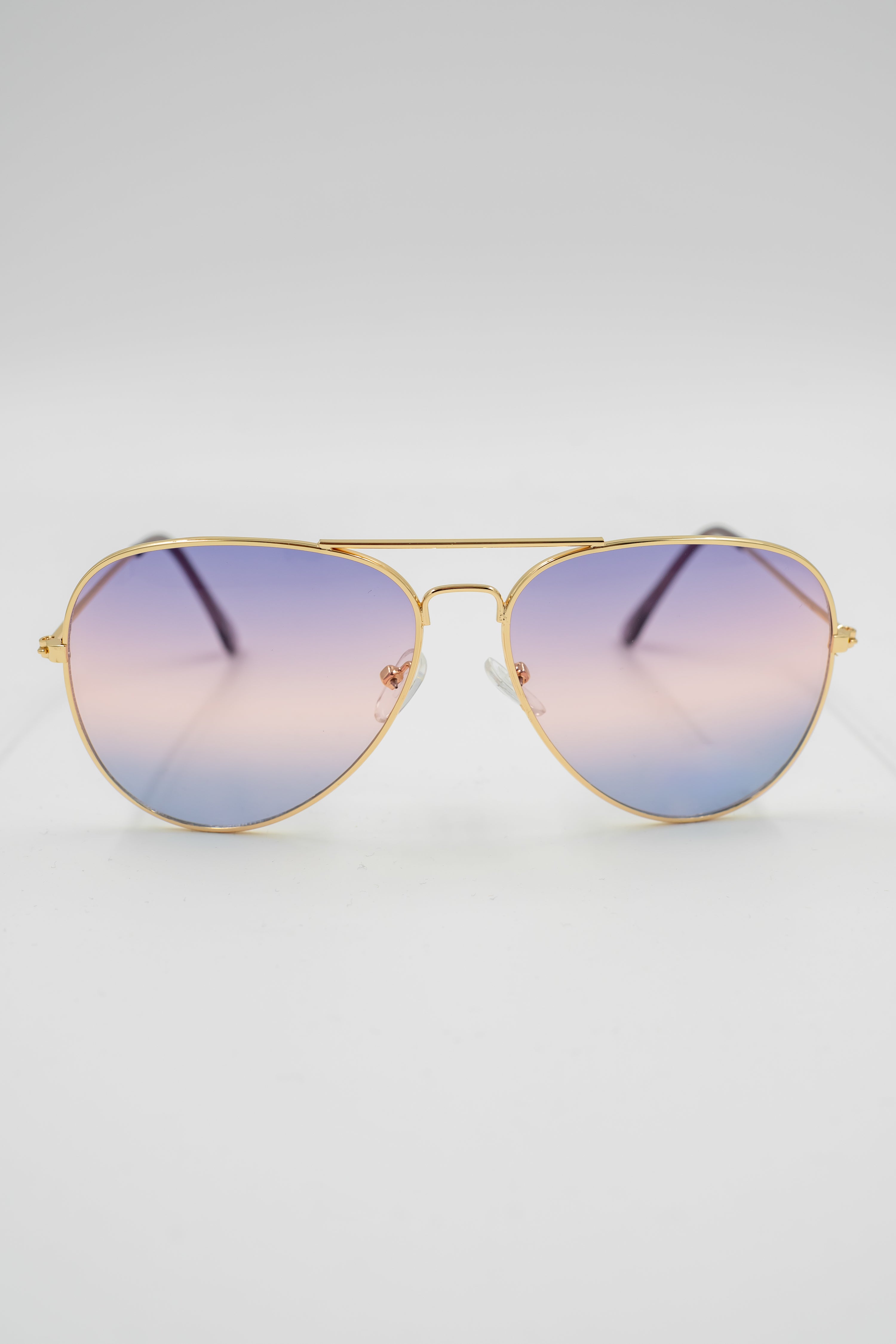 Pilotenbrille Goldie, gold-lila-blau