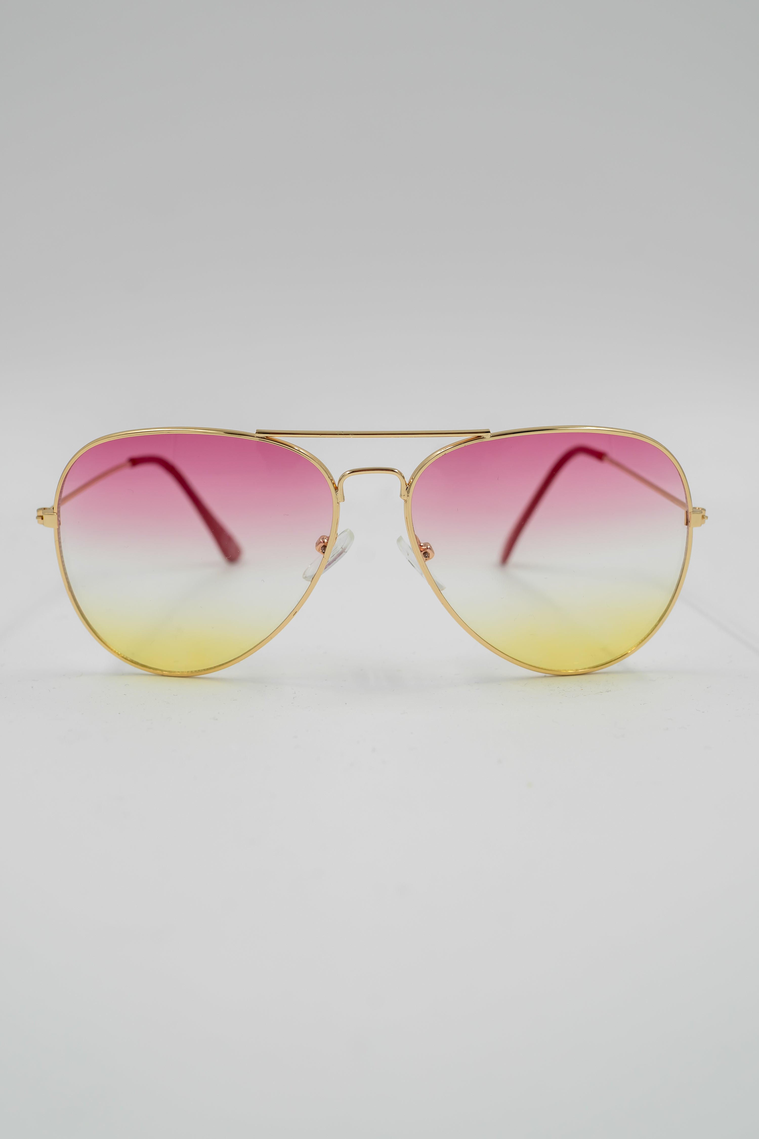 Pilotenbrille Goldie, gold-pink-gelb