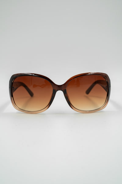 Sonnenbrille, braun-schwarz