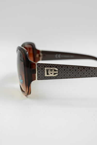 Sonnenbrille, braun-schwarz