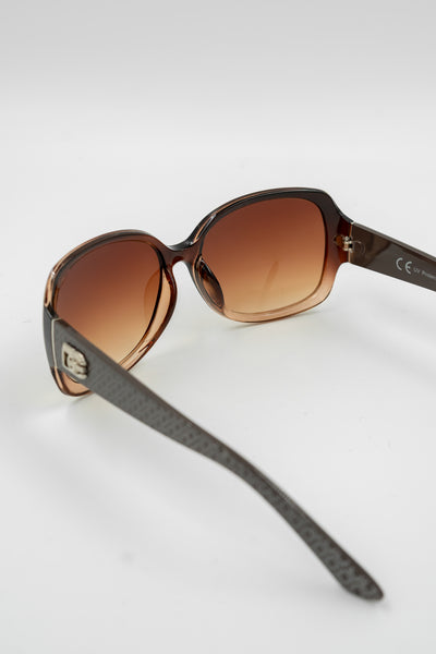Sonnenbrille, braun-schwarz