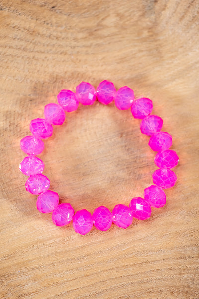 Kristall-Armband, pink